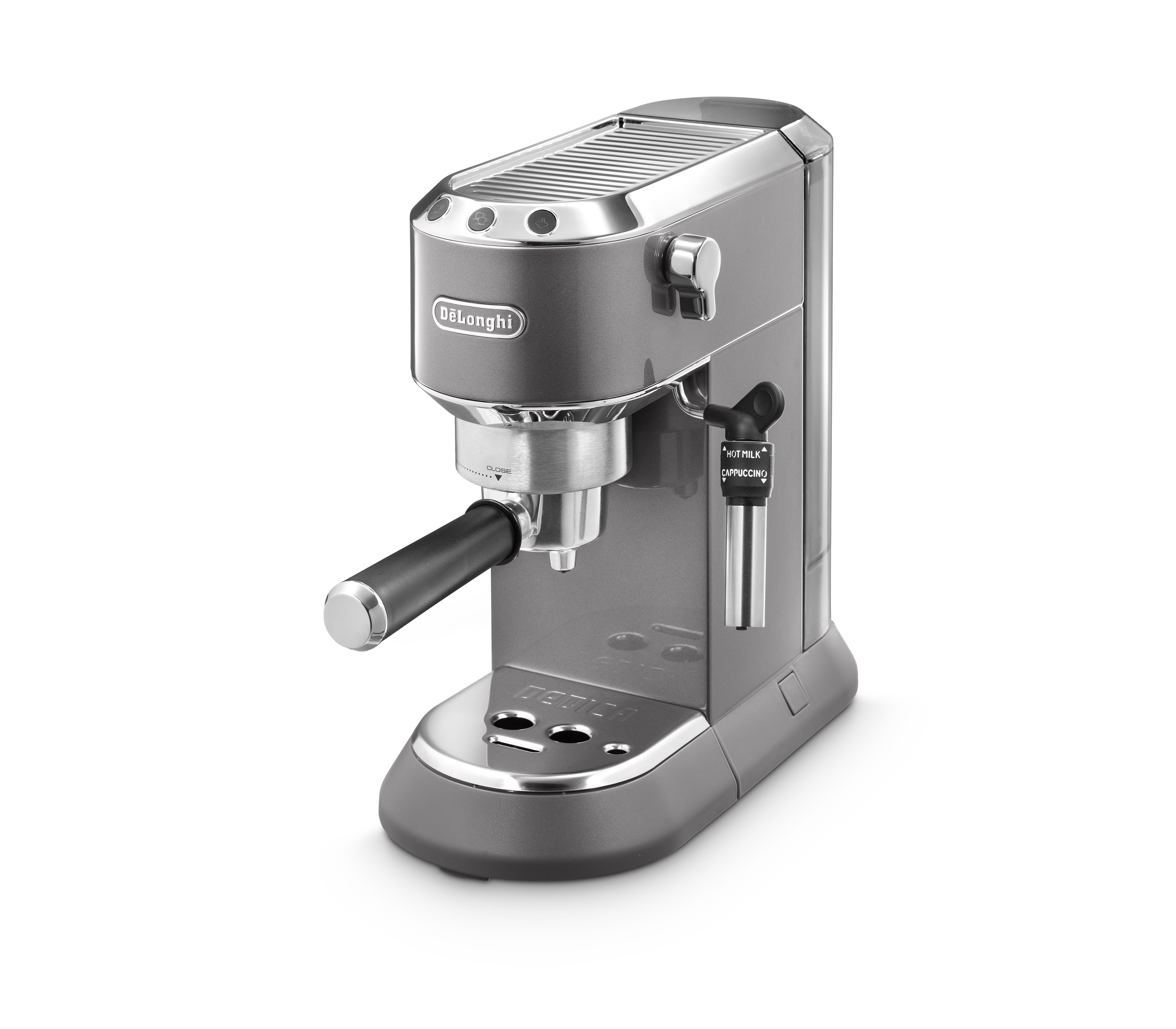 Кофеварка delonghi dedica. Delonghi EC 785. Кофеварка dedica Style. Насадка для капучино Delonghi. Кофемашина Delonghi рожковая модель с экраном.